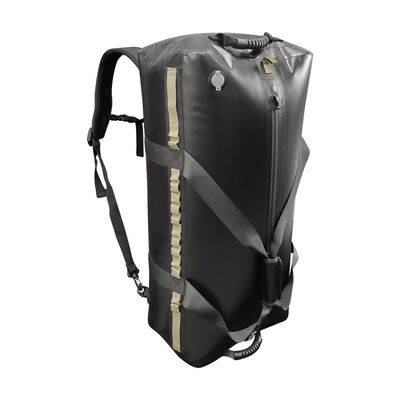 Kamp için TPU Açık Su Geçirmez Kuru Duffel Çanta 120L Siyah Renk