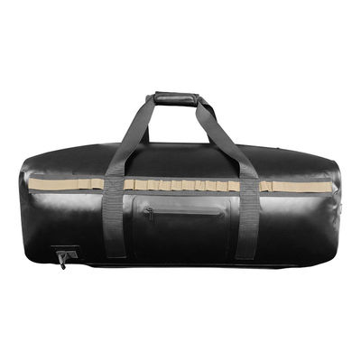 Kamp için TPU Açık Su Geçirmez Kuru Duffel Çanta 120L Siyah Renk