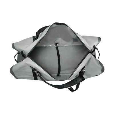 Açık Turizm Kampı İçin Açık Gri 120L Suya Dayanıklı Duffel Çanta