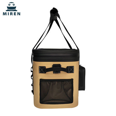Khaki TPU yalıtımlı ve sızıntı geçirmez 20L soğutucu torbası 30 kutu bira veya içecek tutar